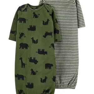 NWOT Carter's NB 2-pack Sleeping Gown